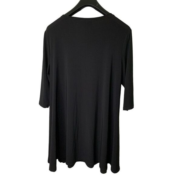 Joseph Ribkoff Los Tunic top blouse black women's size 16 - Picture 2 of 5